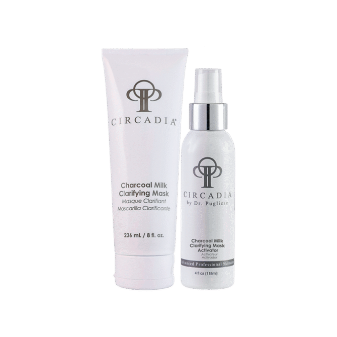 Charcoal Milk Clarifying Mask & Activator | Valanti kaukė ir aktyvatorius anglies ir pieno rūgšties pagrindu