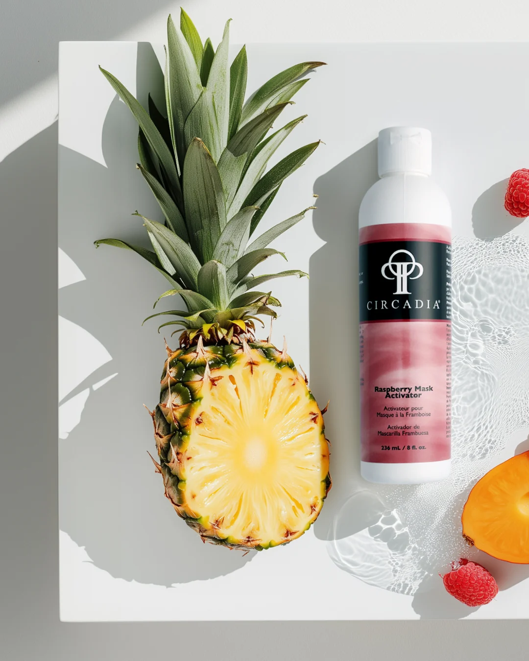 Circadia enziminių pilingų apžvalga - Raspberry Enzyme