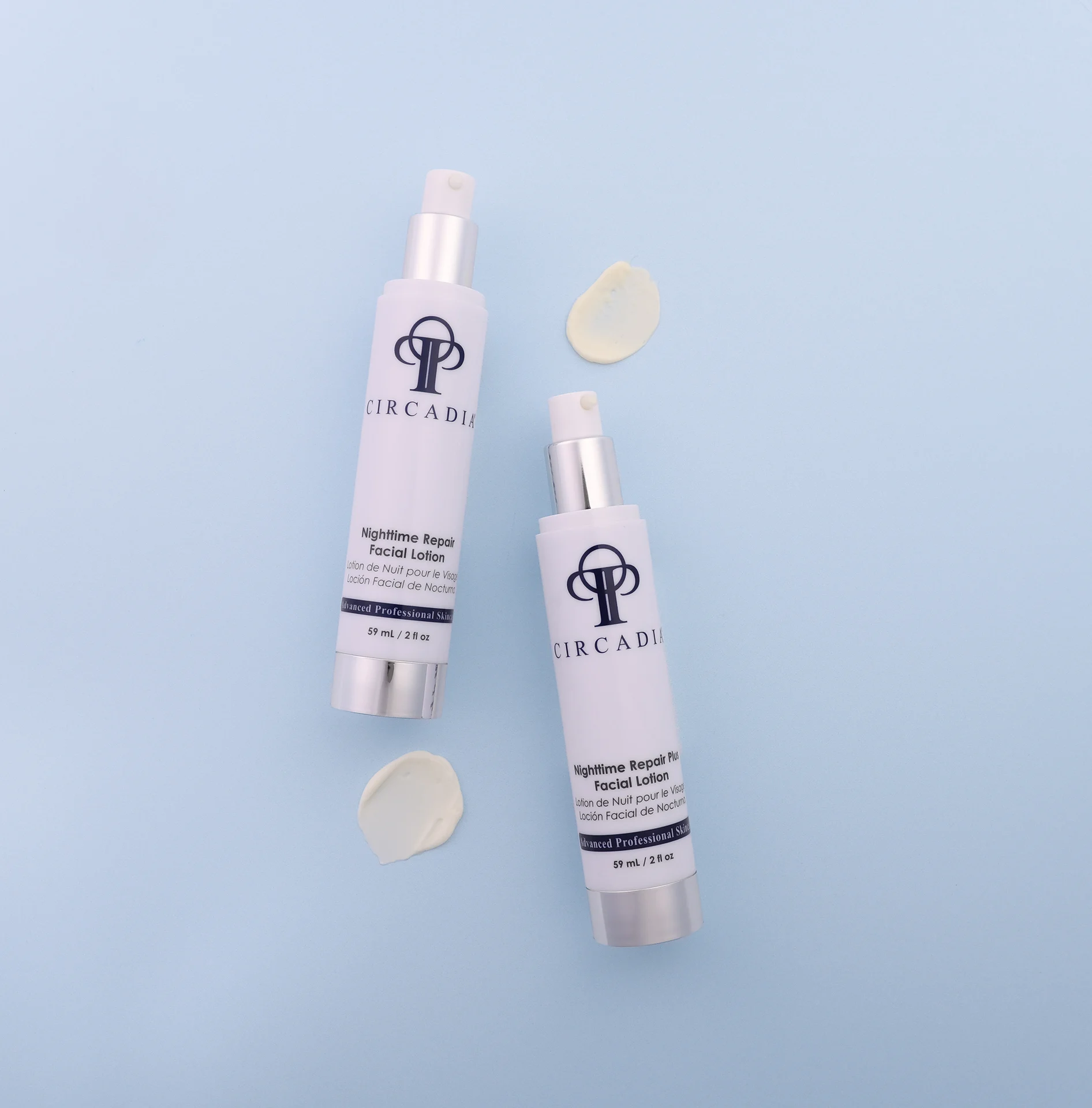 Kokie Circadia produktai turi retinolį ir vitaminą C?